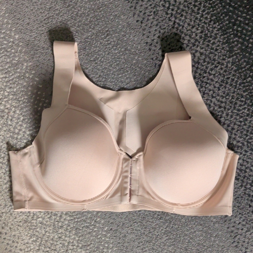Bali Nude Front-Closure Wireless Comfort Bra